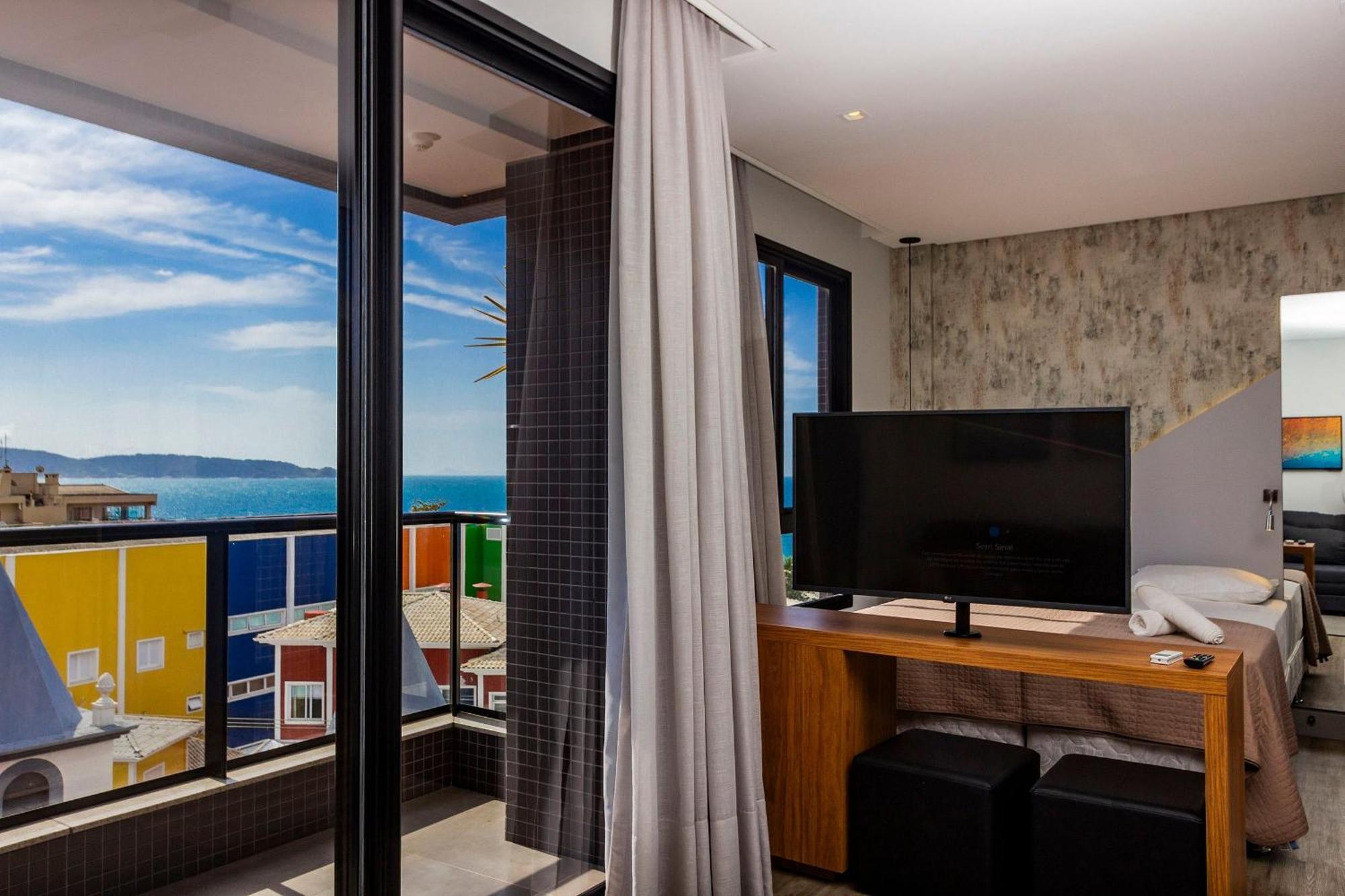 Aion Suites 303 - Lindo Apartamento Com Vista Para O Mar, A 60M Da Praia De Bombinhas, Com Piscina E Academia No Rooftop. Dış mekan fotoğraf