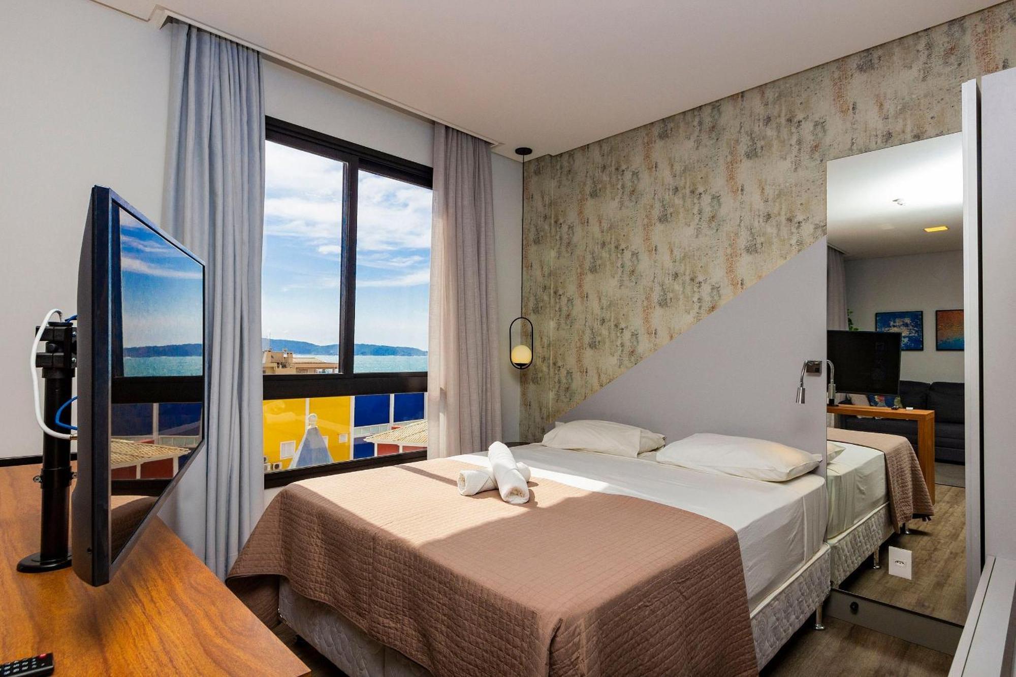 Aion Suites 303 - Lindo Apartamento Com Vista Para O Mar, A 60M Da Praia De Bombinhas, Com Piscina E Academia No Rooftop. Dış mekan fotoğraf